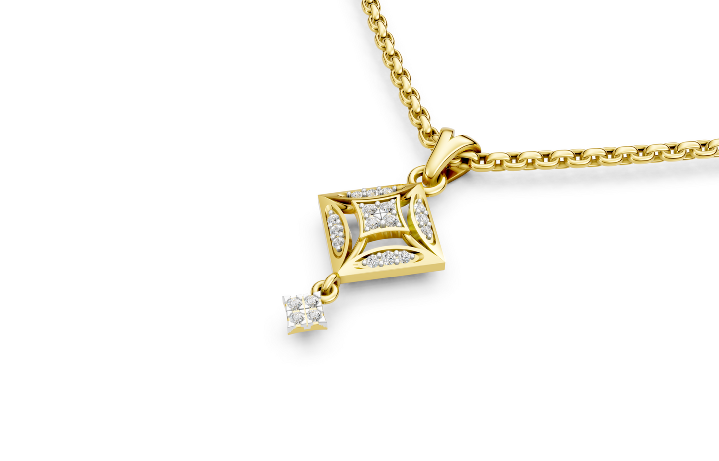 Celestial Prism Diamond Pendant