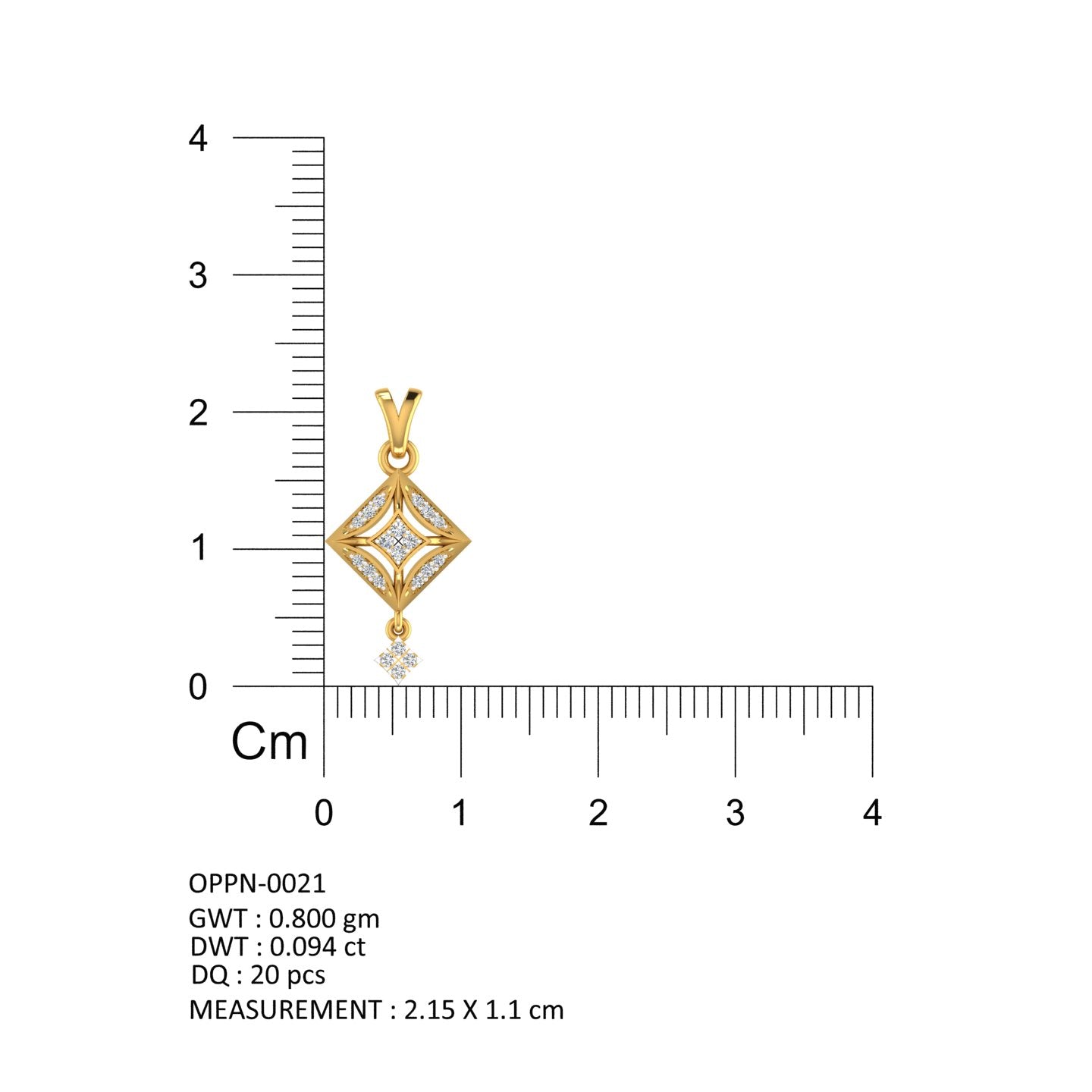 Celestial Prism Diamond Pendant