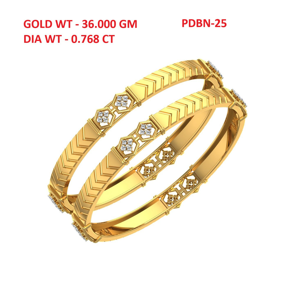 Majestic Geometry Diamond Bangle