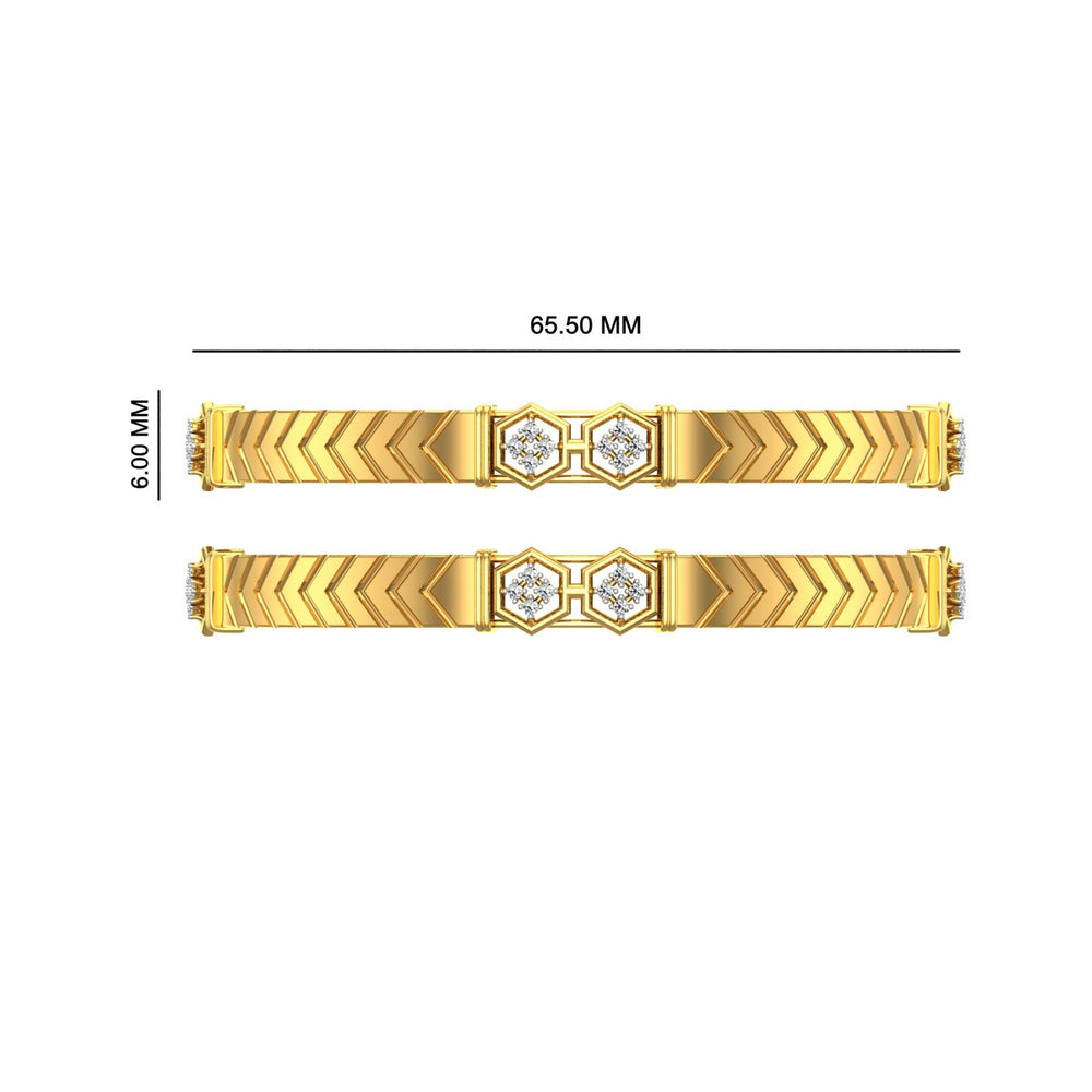 Majestic Geometry Diamond Bangle