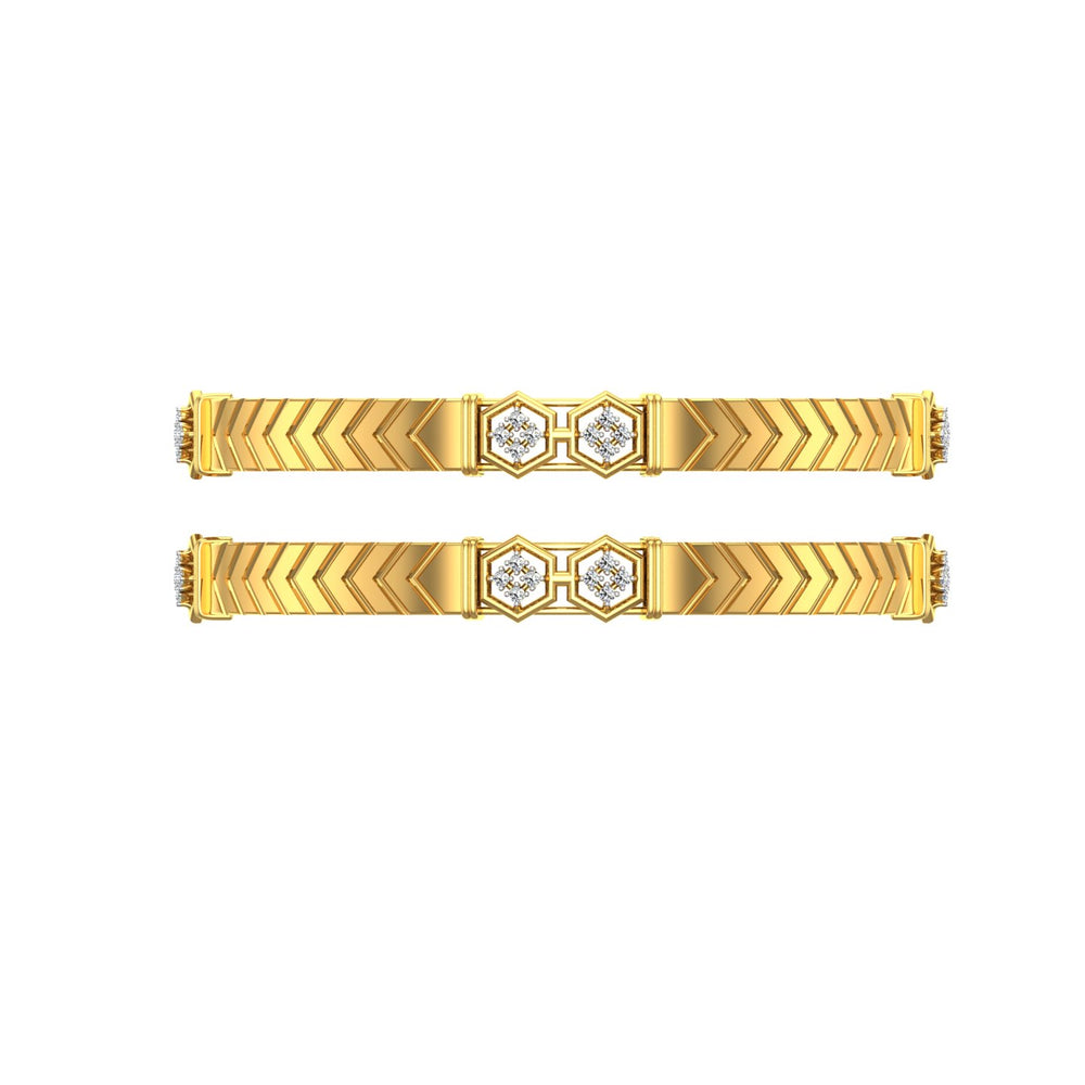 Majestic Geometry Diamond Bangle