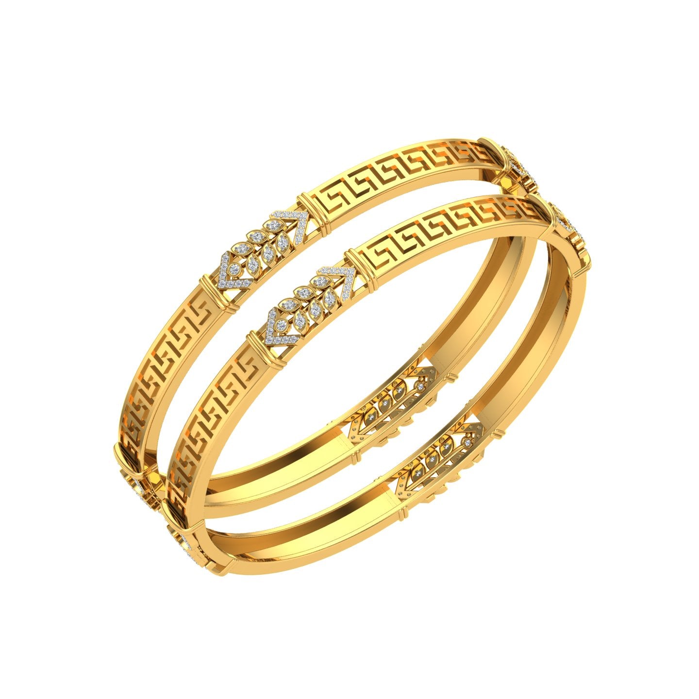 Imperial Greek Key Bangle