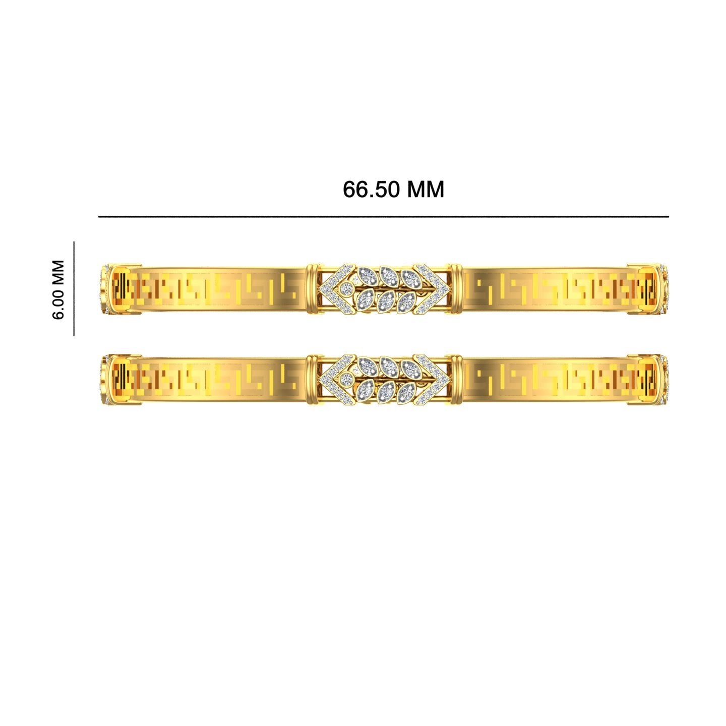 Imperial Greek Key Bangle