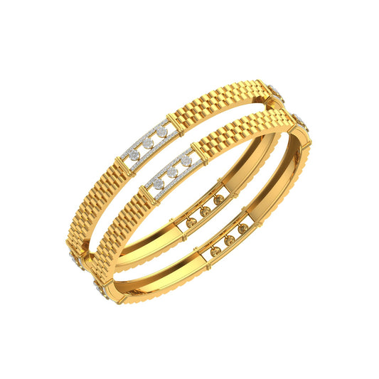 Imperial Trinity Gold Bangle