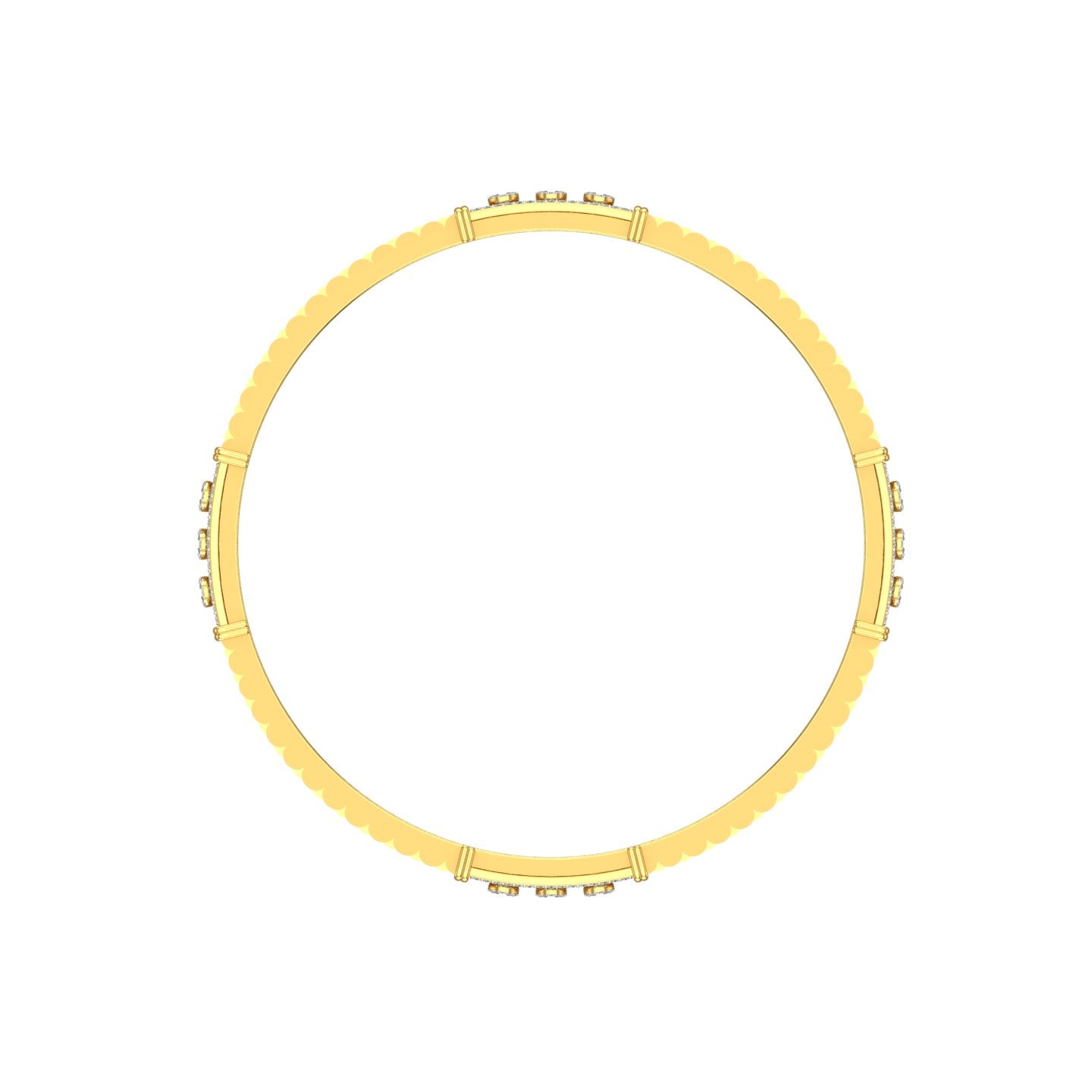 Imperial Trinity Gold Bangle