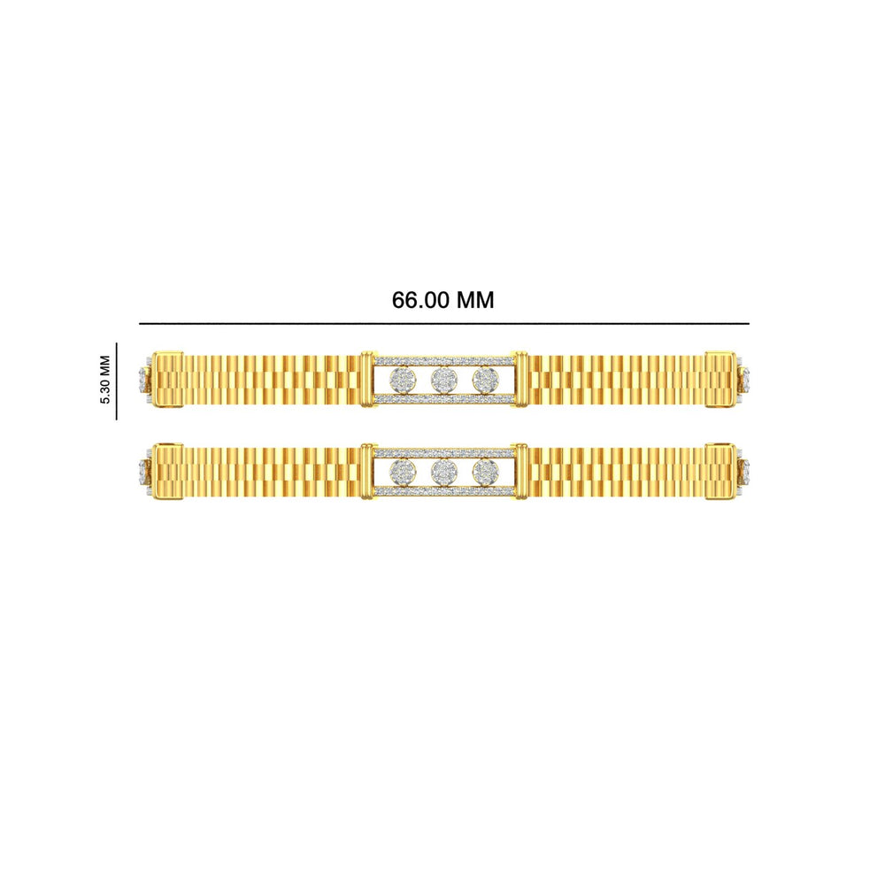 Imperial Trinity Gold Bangle