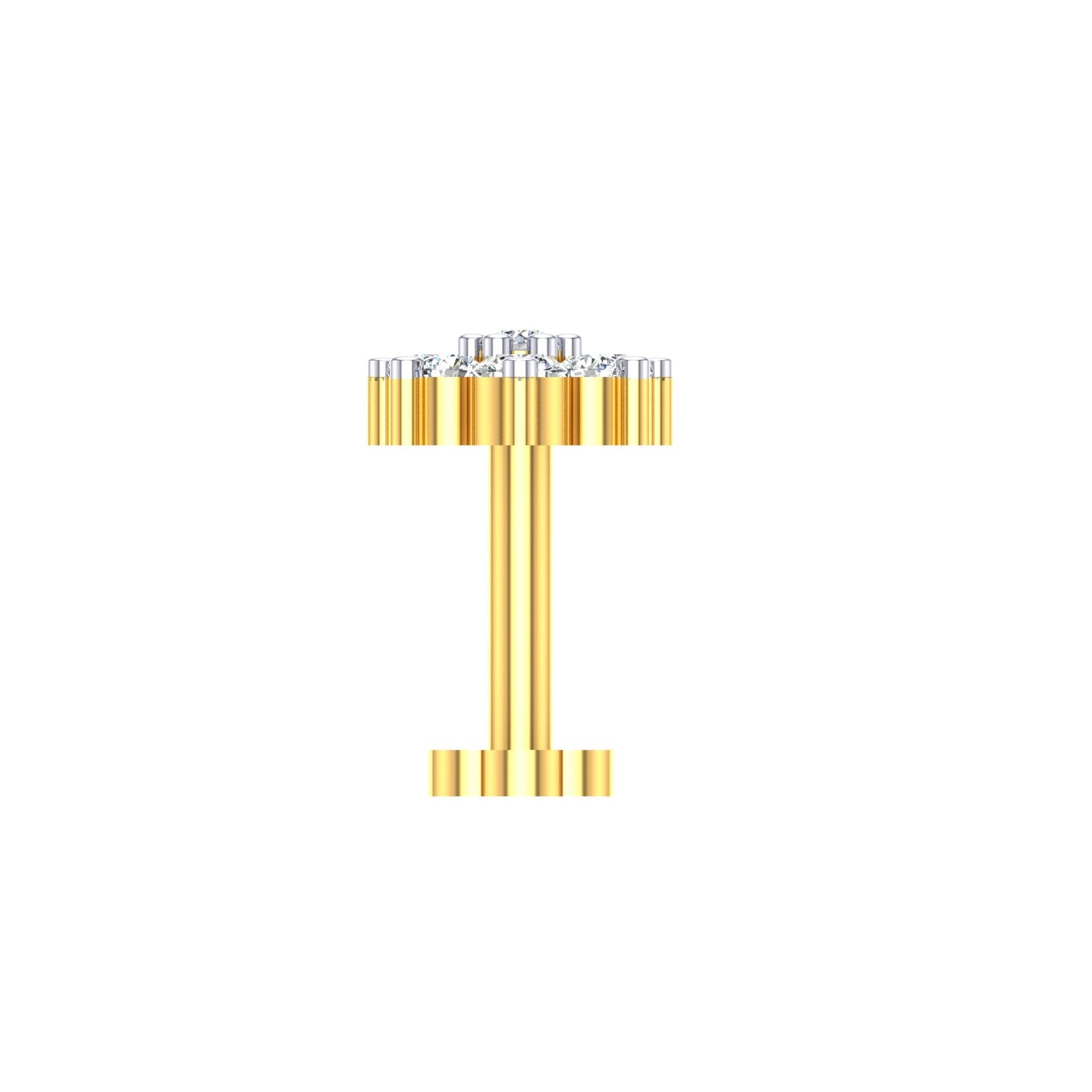 Imperial Blossom Diamond Nose Pin