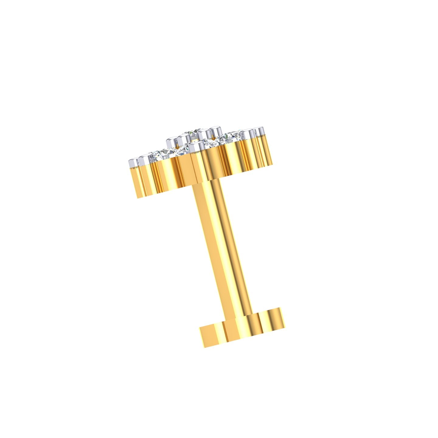 Imperial Blossom Diamond Nose Pin