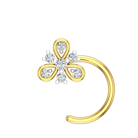 Butterfly Bloom Diamond Nath