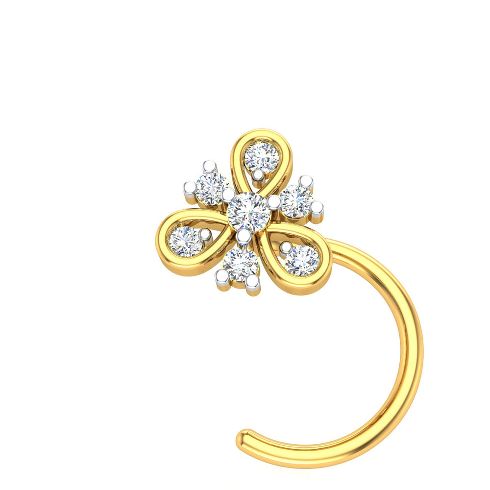 Butterfly Bloom Diamond Nath