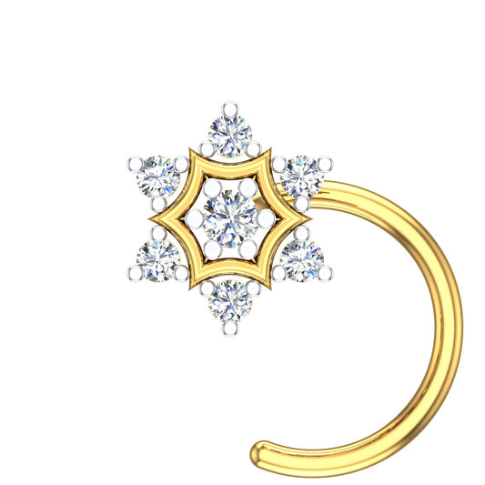 Royal Celestial Diamond Nose Pin