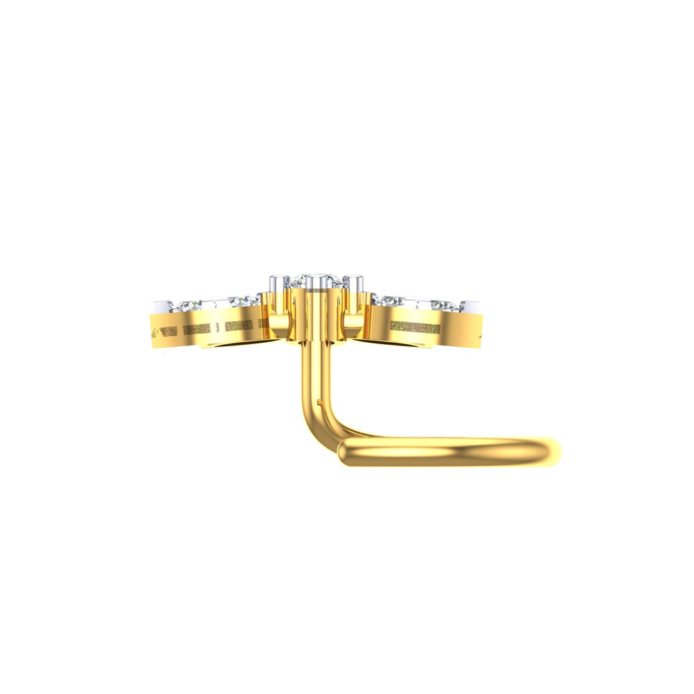 Royal Lotus Crown Diamond Nath