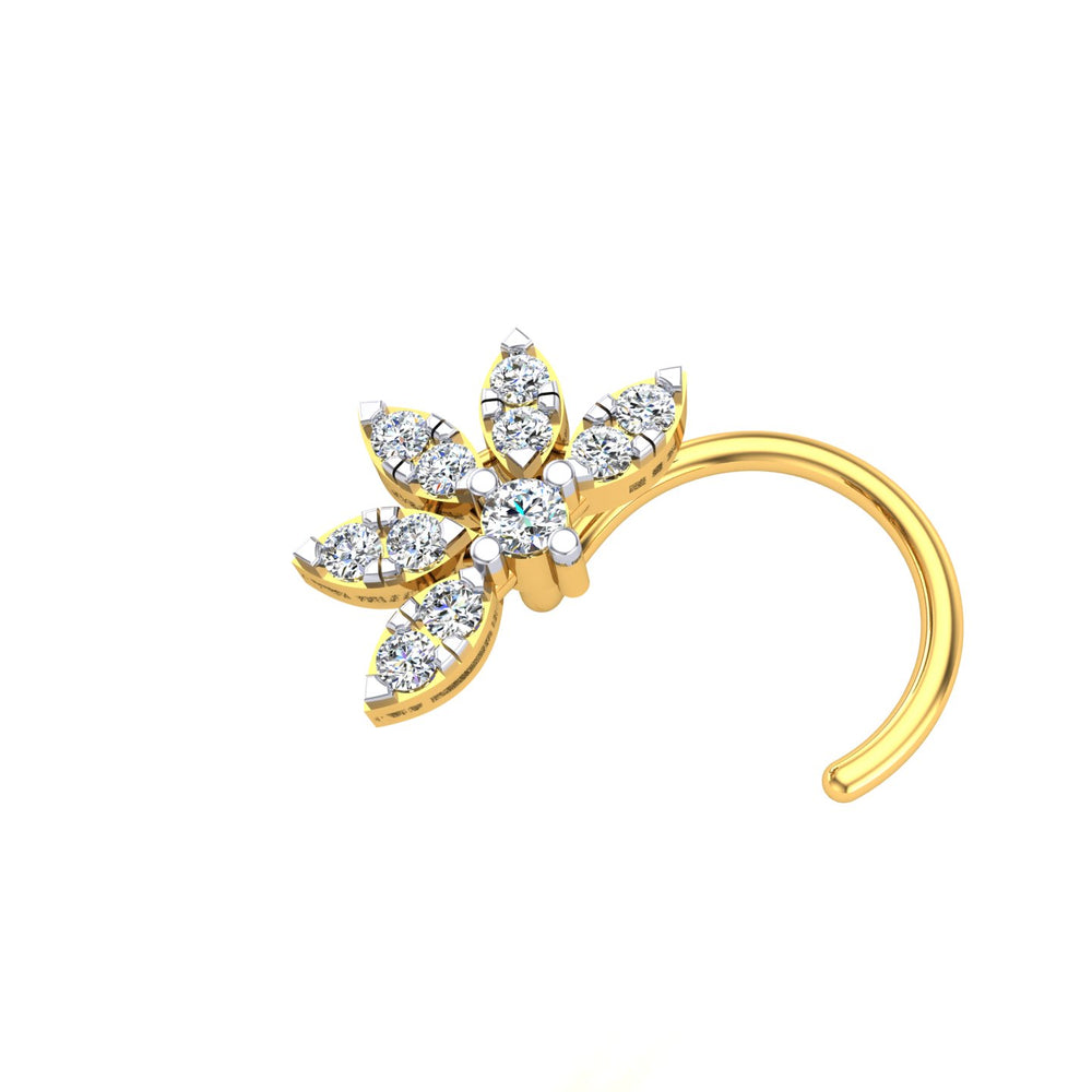 Royal Lotus Crown Diamond Nath