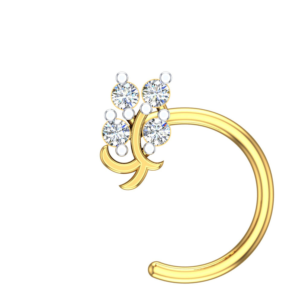 Diamond Dew Drop Nose Pin