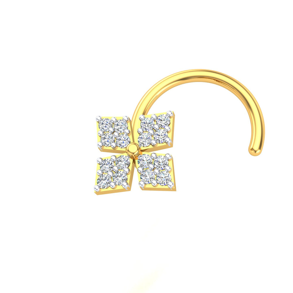 Diamond Petal Bloom Nose Pin