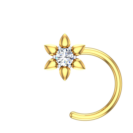 Solstice Bloom Diamond Nose Pin