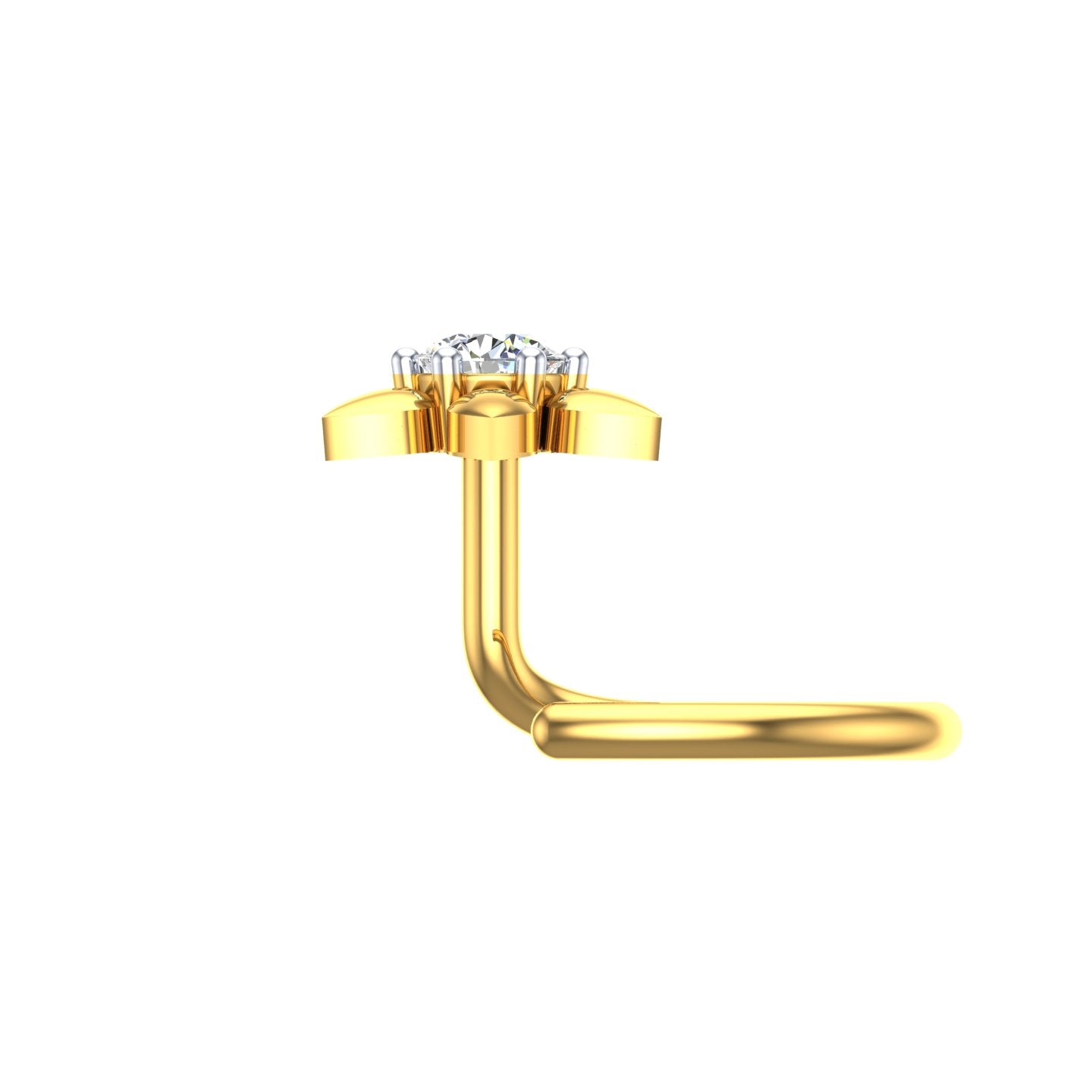 Solstice Bloom Diamond Nose Pin
