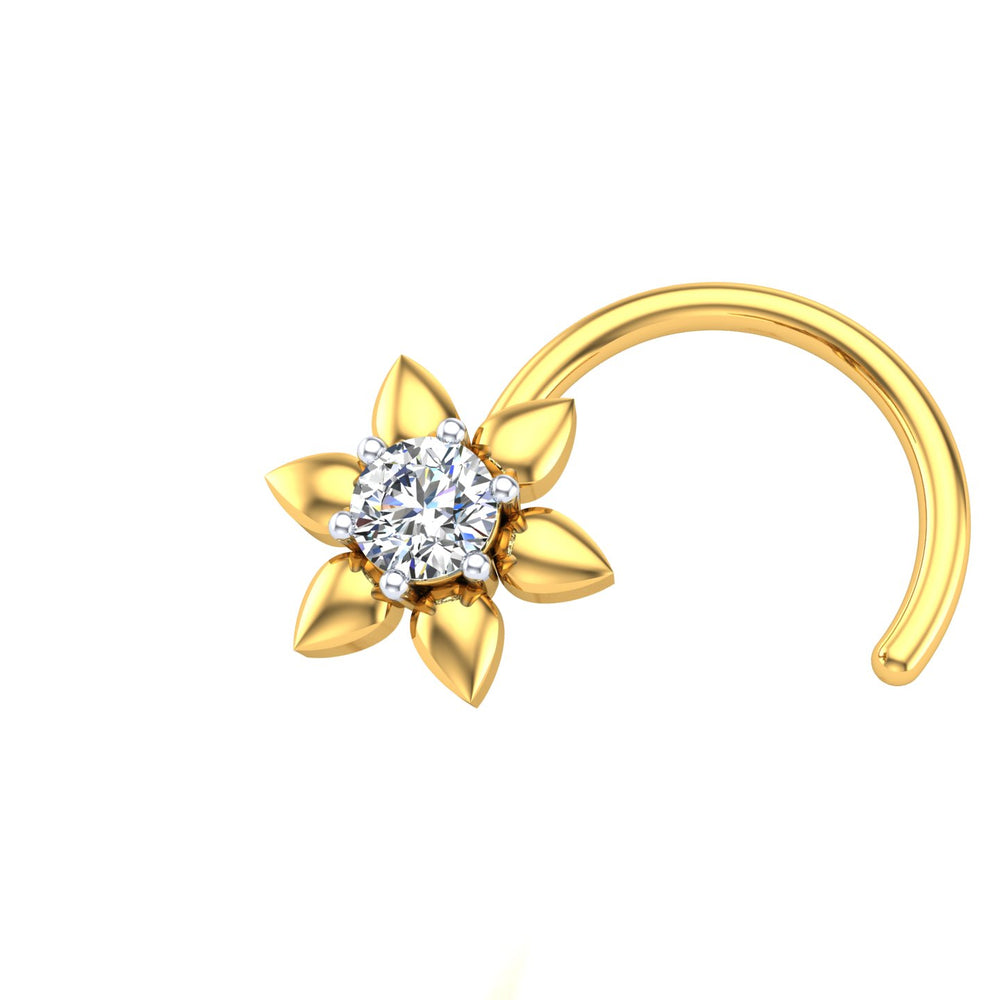 Solstice Bloom Diamond Nose Pin