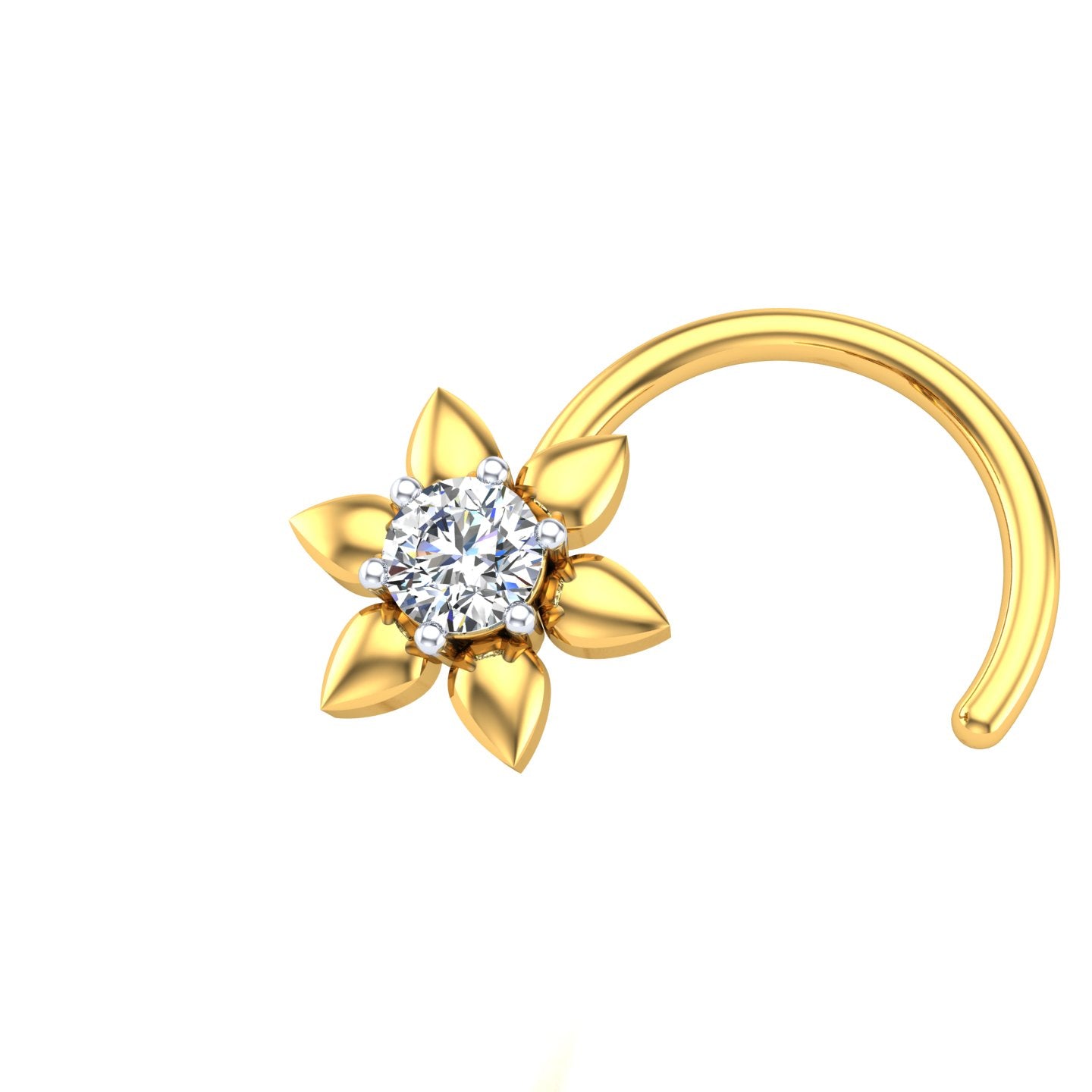 Solstice Bloom Diamond Nose Pin
