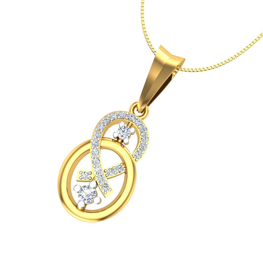 Infinity Halo Diamond Pendant