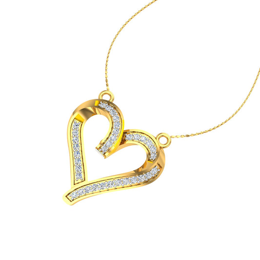 Twin Hearts Diamond Pendant