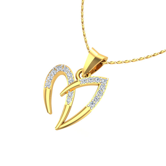 Harmony Leaf Diamond Pendant