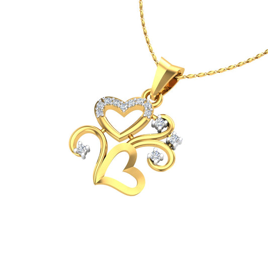 Romantic Hearts Diamond Pendant