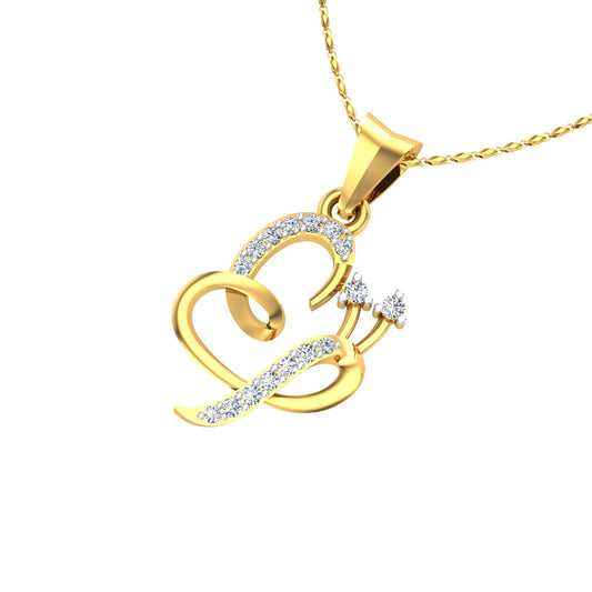 Royal Heart Crown Diamond Pendant
