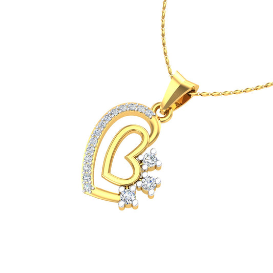 Trinity Heart Diamond Pendant