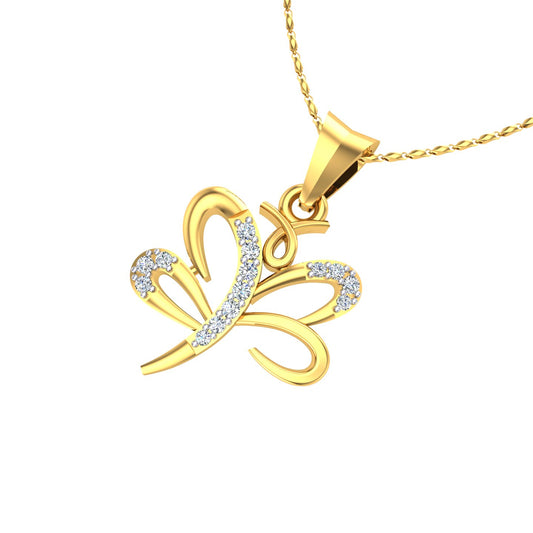 Celestial Bloom Diamond Pendant