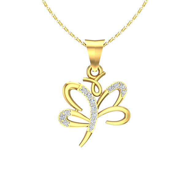 Celestial Bloom Diamond Pendant hover image