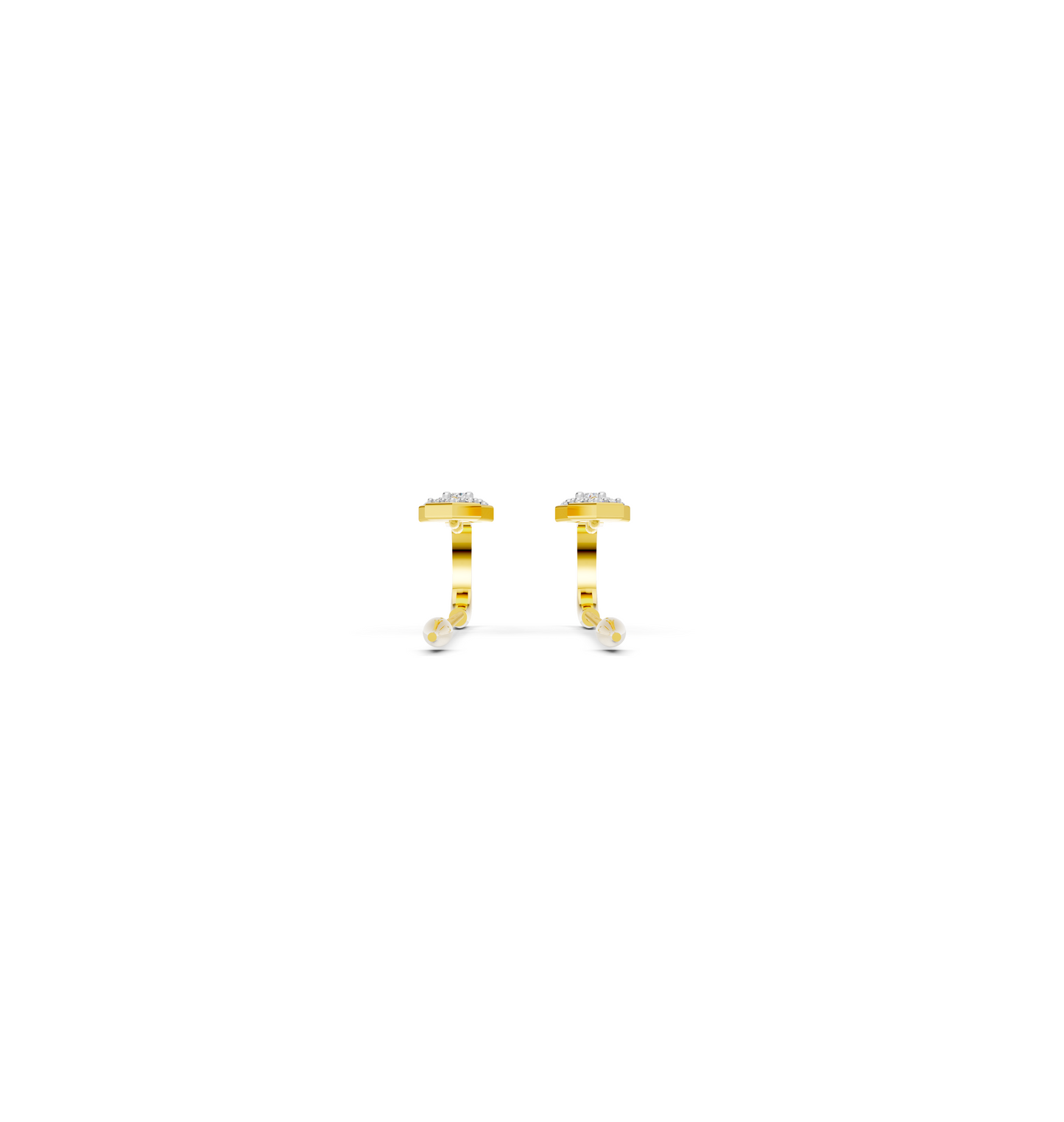 Geometric Grace Diamond Sui Dhaga Earrings