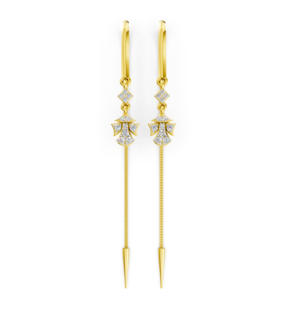 Royal Fleur Diamond Sui Dhaga Earrings