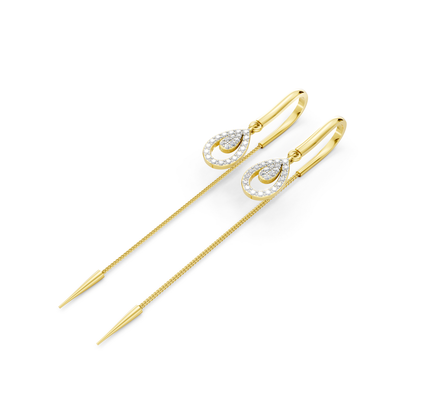 Eternal Dewdrop Diamond Sui Dhaga Earrings