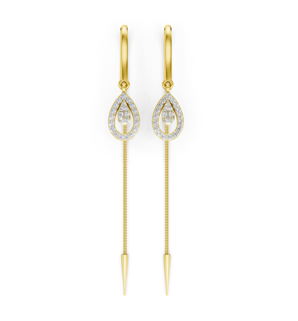Eternal Dewdrop Diamond Sui Dhaga Earrings