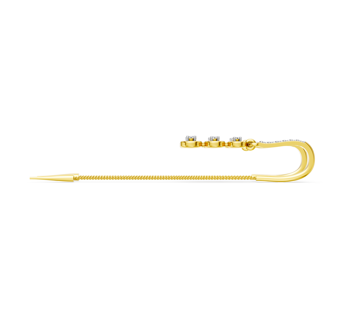 Trinity Spark Diamond Sui Dhaga Earrings