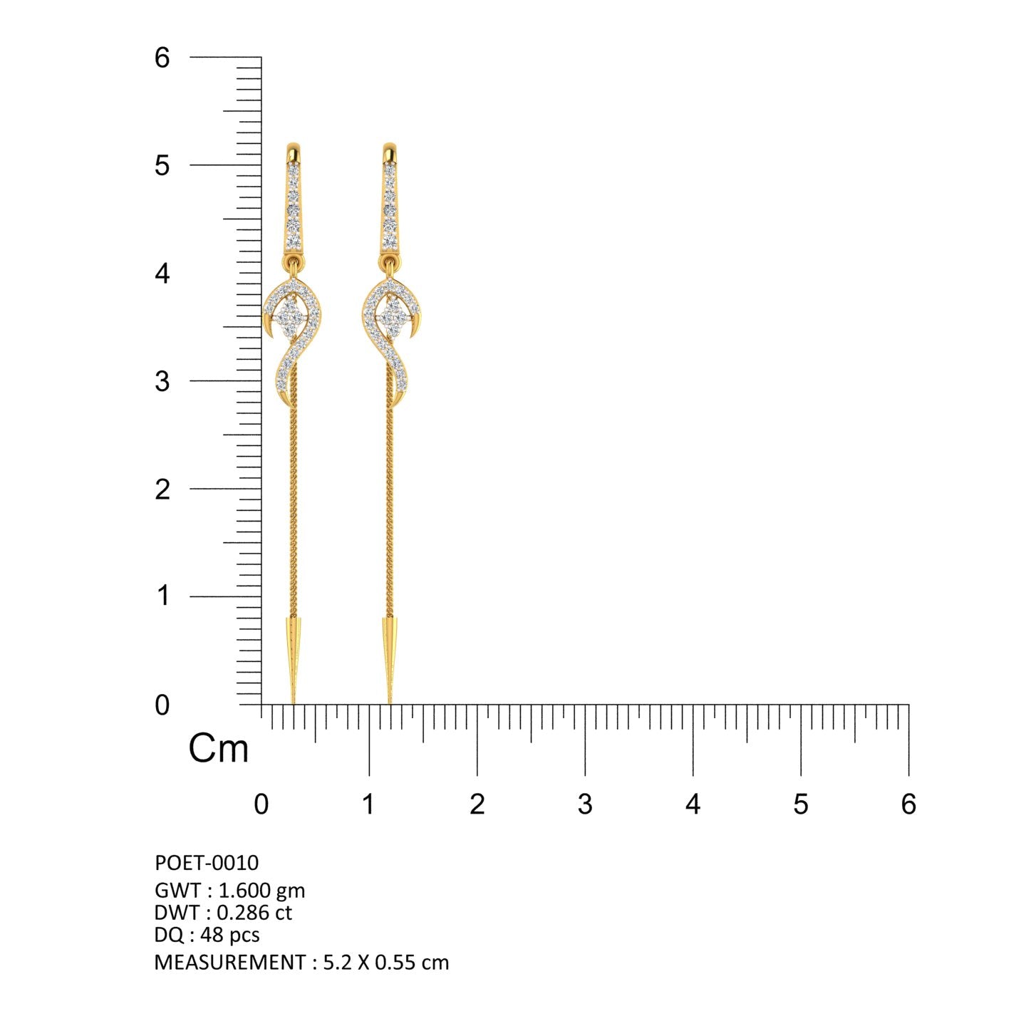 Celestial Bloom Diamond Sui Dhaga Earrings