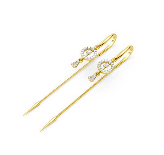 Eternal Orbit Diamond Sui Dhaga Earrings