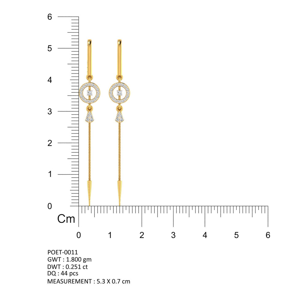 Eternal Orbit Diamond Sui Dhaga Earrings