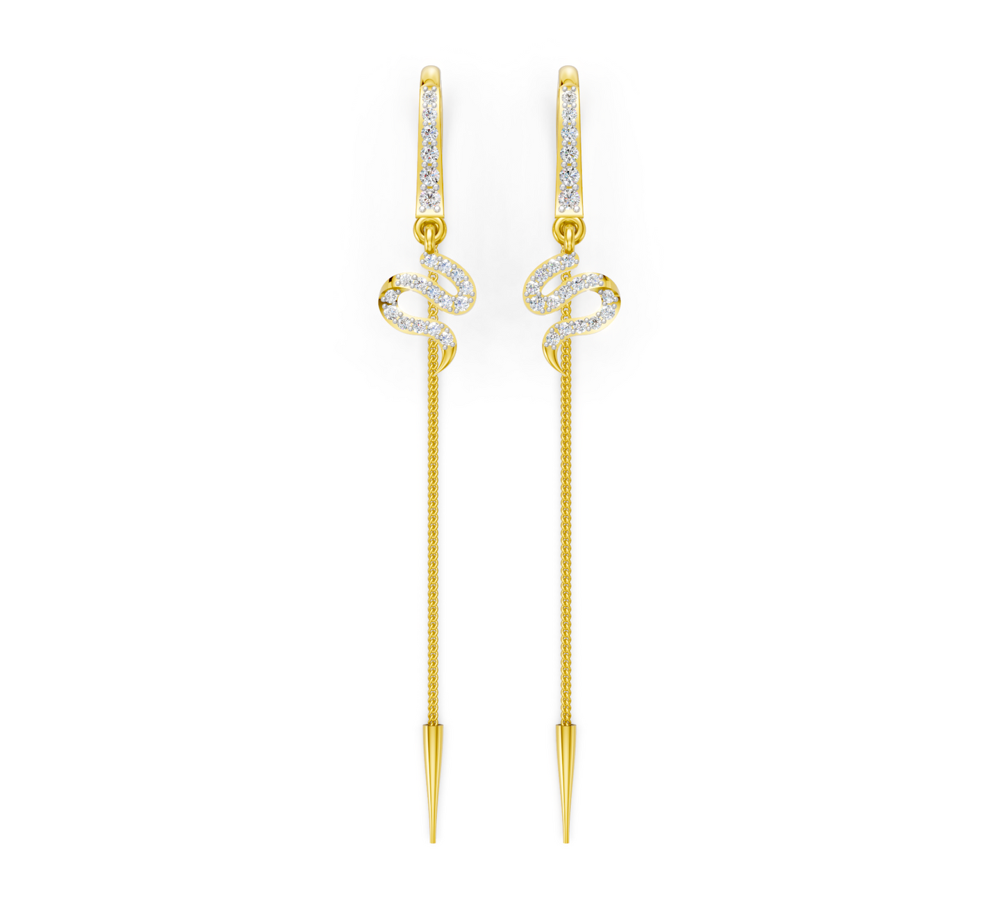 Infinity Grace Diamond Sui Dhaga Earrings