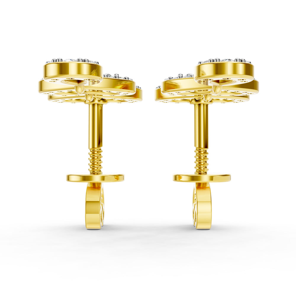 Eternal Heart Diamond Drop Earrings