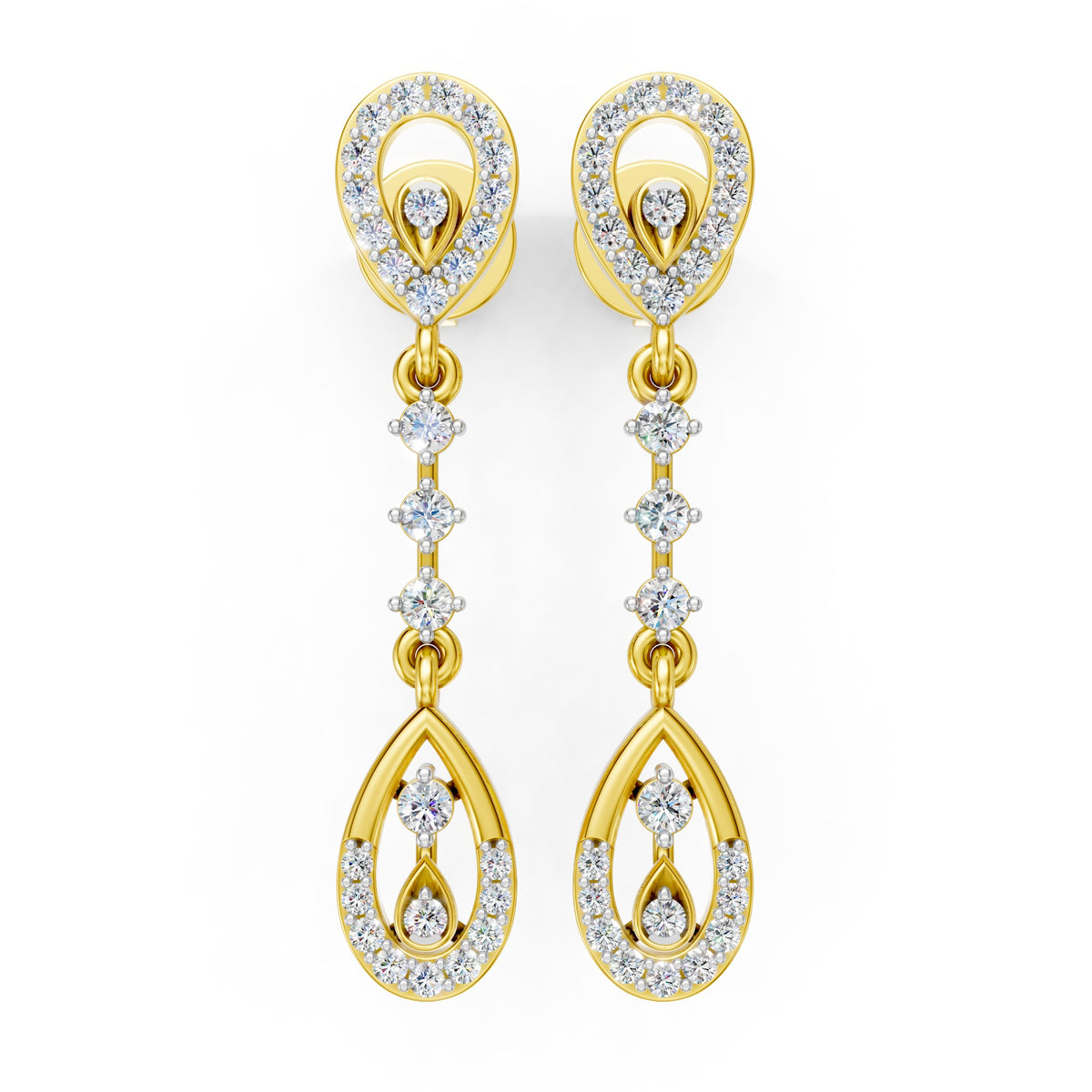 Celestial Teardrop Diamond Earrings