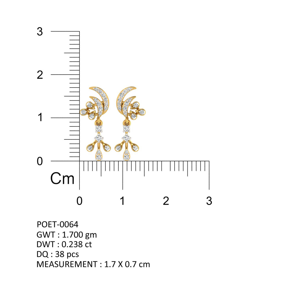 Dancing Petal Diamond Earrings