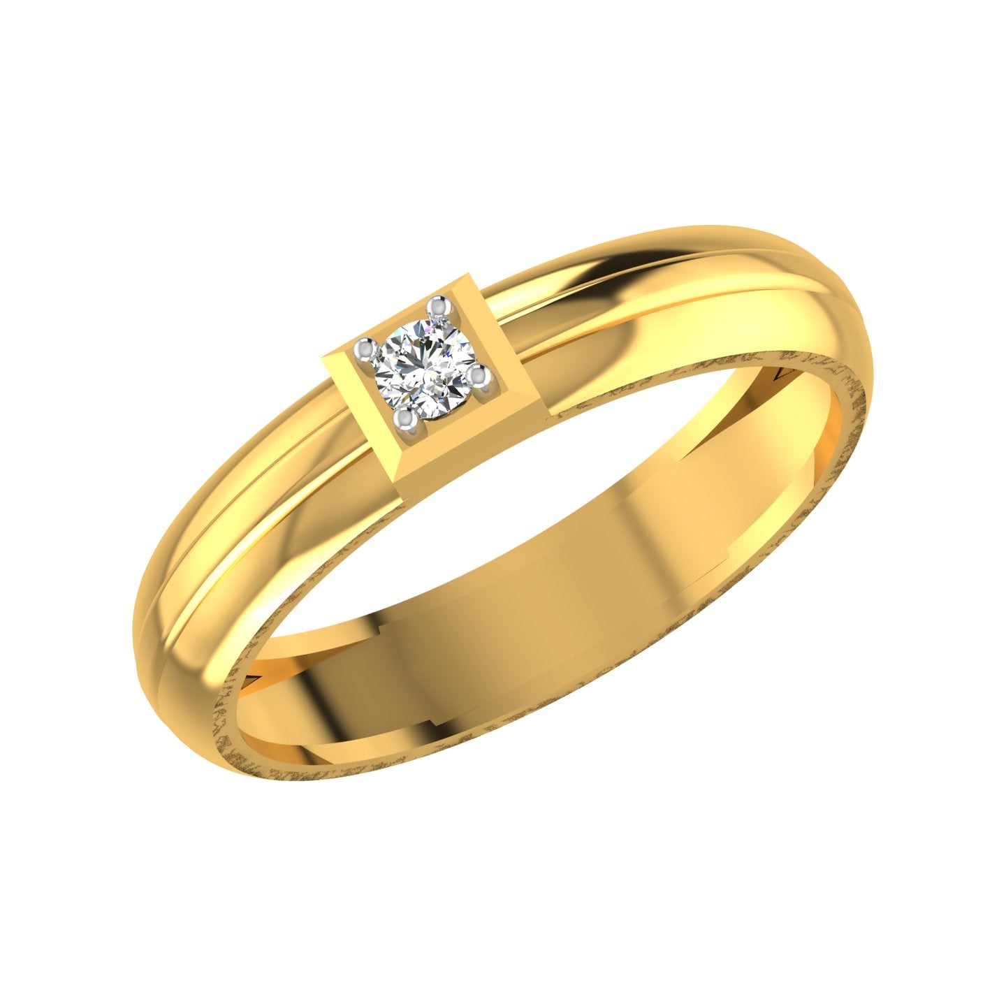 Monarch Frame Solitaire Ring