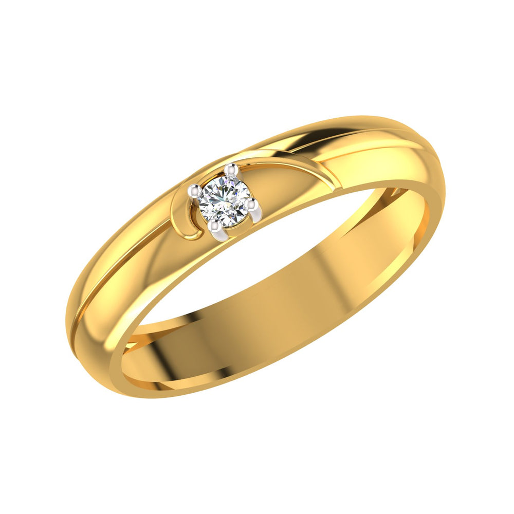Harmony Arc Solitaire Ring
