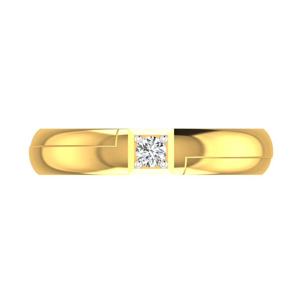 Royal Edge Solitaire Ring