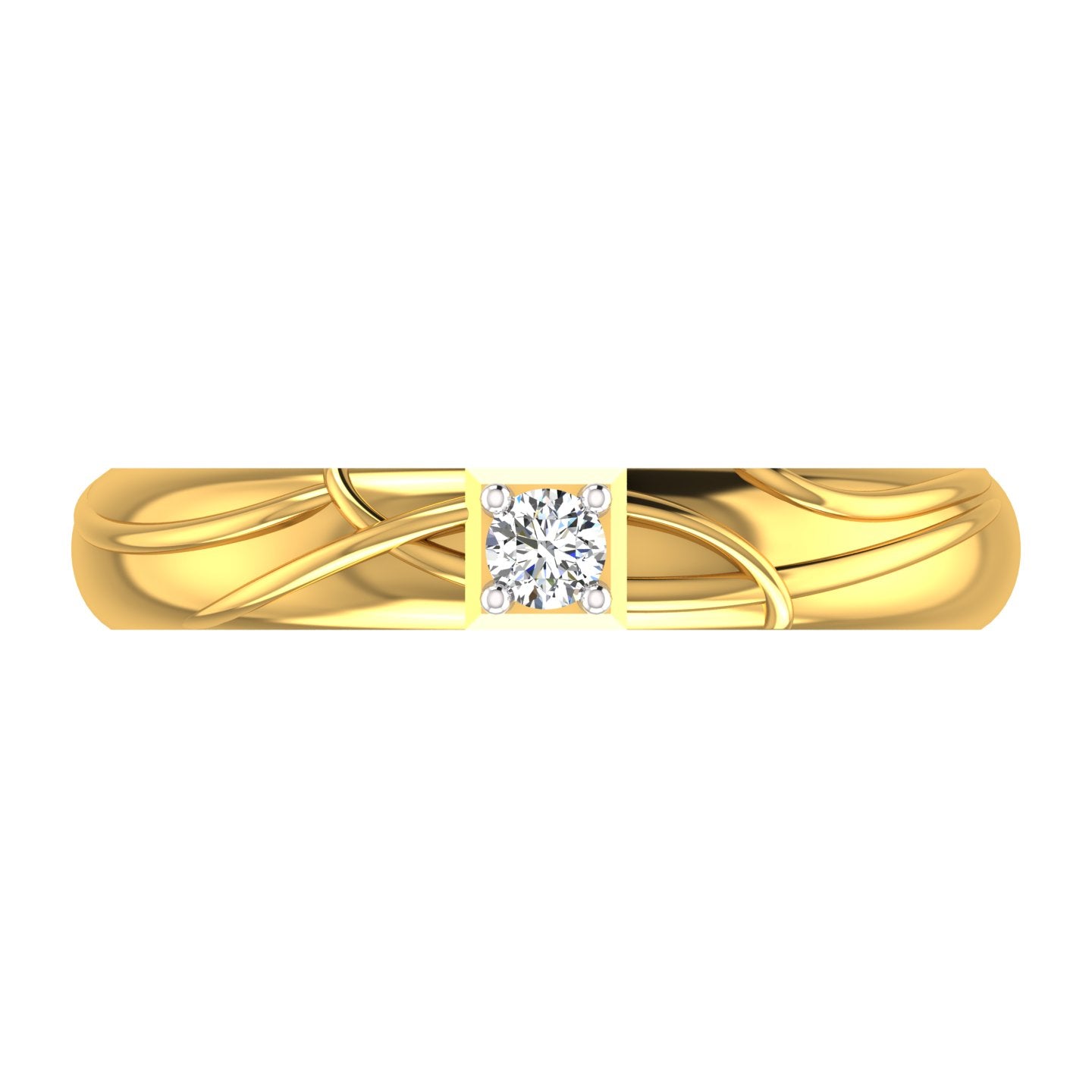 Majestic Weave Solitaire Ring