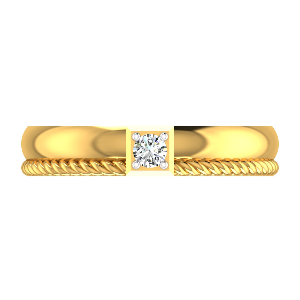 Royal Rope Solitaire Ring