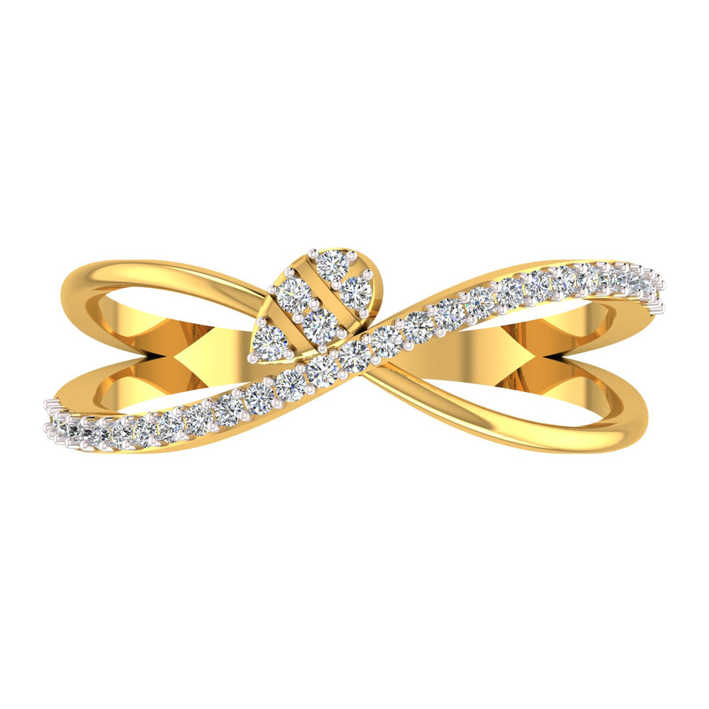 Royal Leaf Infinity Diamond Ring