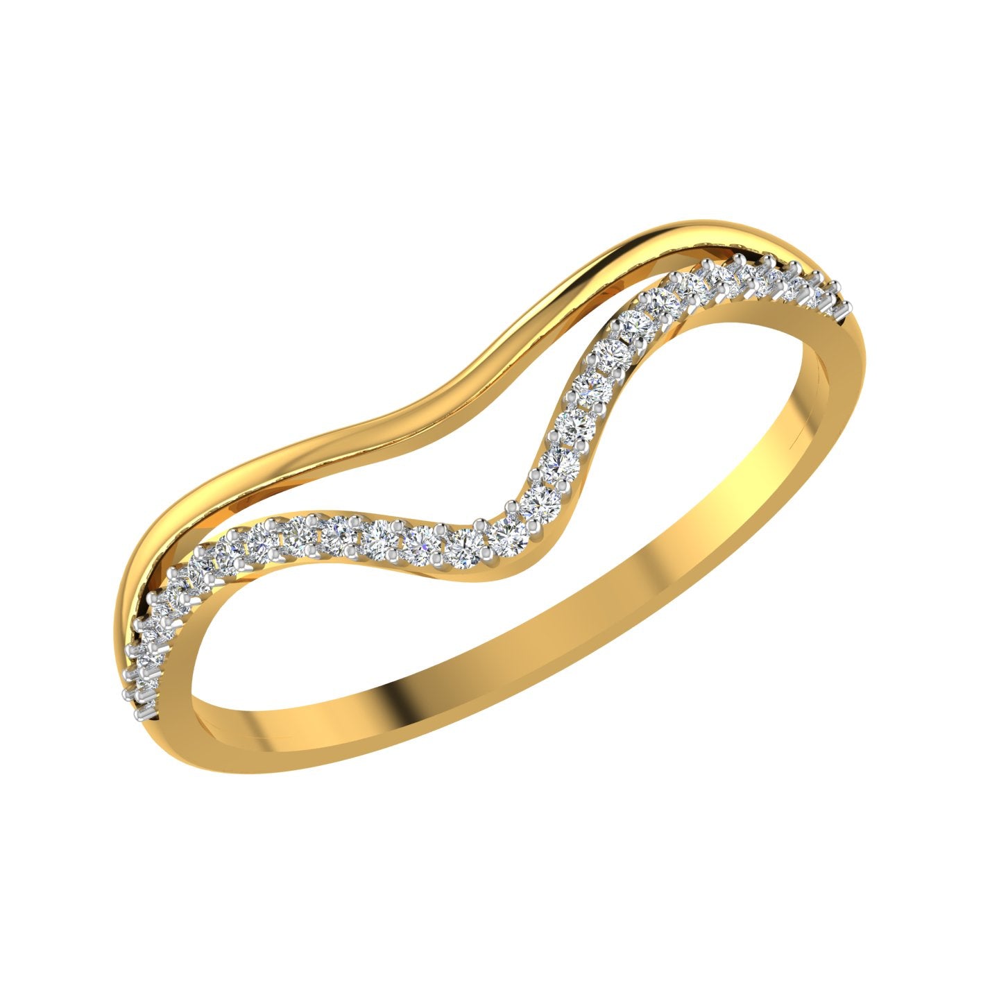 Infinity Wave Diamond Ring